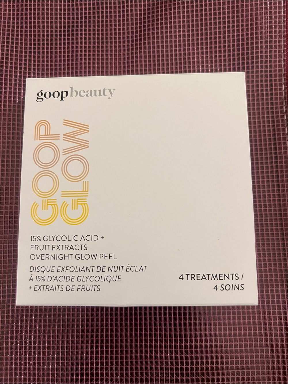 goop Beauty GOOPGLOW 15% Glycolic Acid Overnight Glow Peel – 4 Treatments